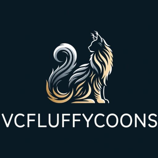 Logo of a stylized fluffy cat with text VCFLUFFYCOONS.